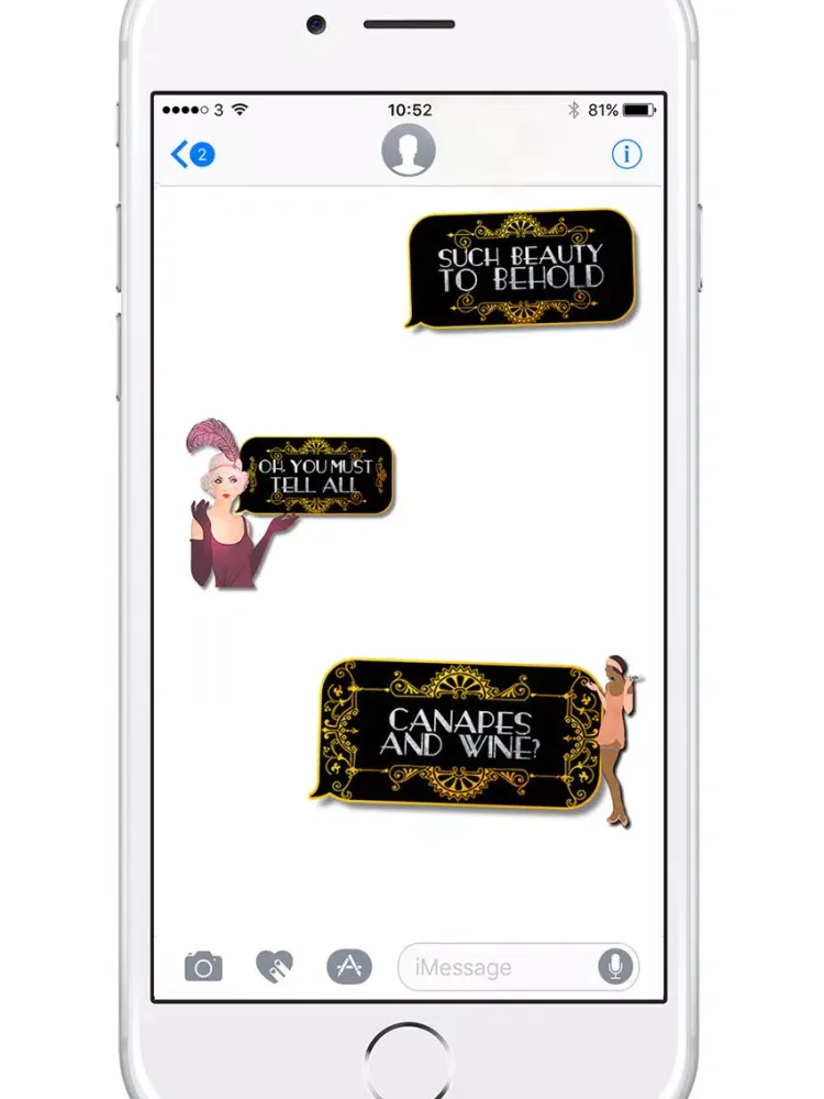 Ảnh chụp màn hình của Art Deco Stickers: Cute and Fun Sticker Pack iPad 