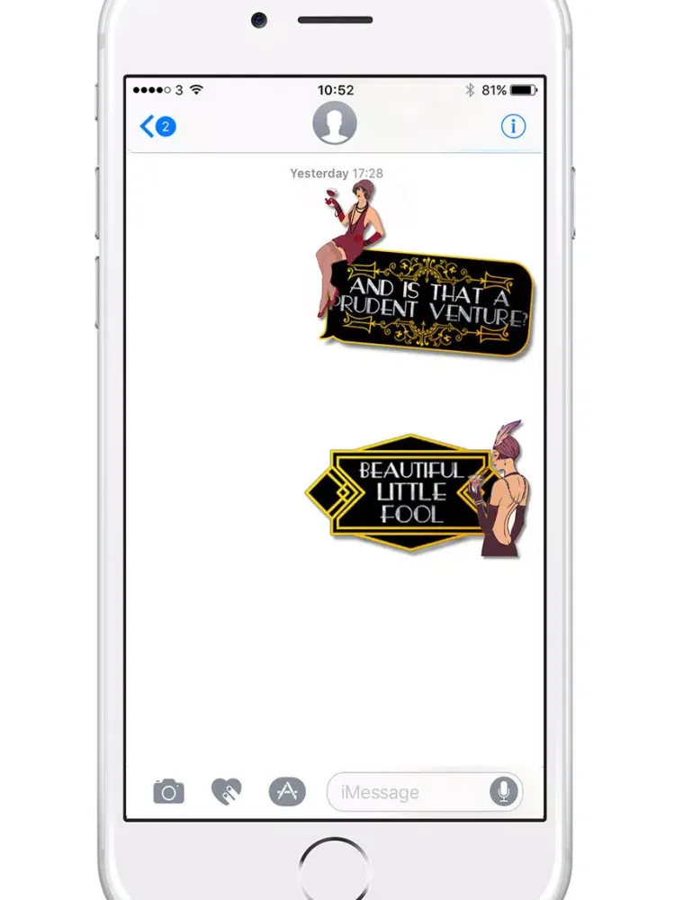 Ảnh chụp màn hình của Art Deco Stickers: Cute and Fun Sticker Pack iPad 