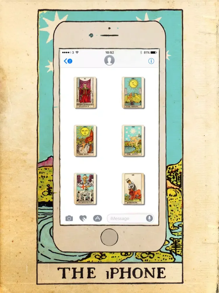 Tarot Card Stickers iPad  Screenshots