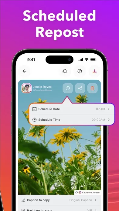 Captures d'écran de Repost: Feeds, Videos, Stories