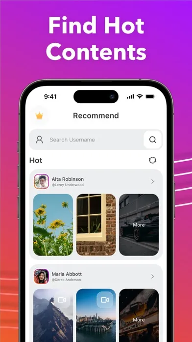 Captures d'écran de Repost: Feeds, Videos, Stories