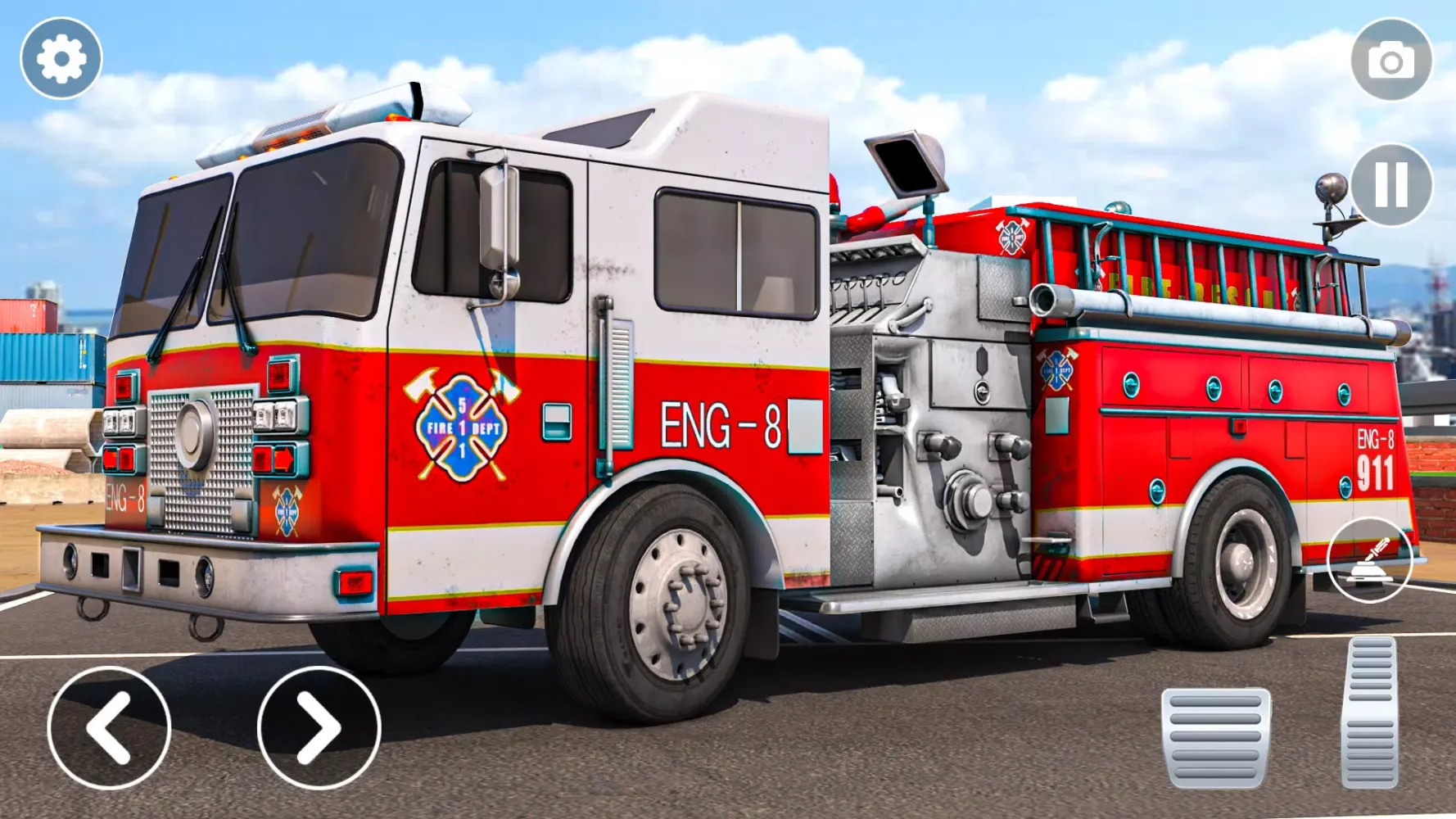 Tangkapan layar Fire Truck Games Rescue Sim