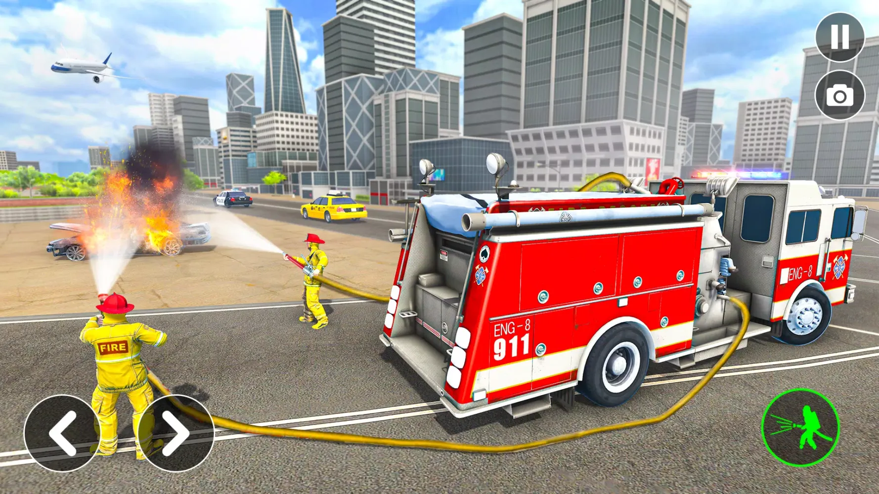 Tangkapan layar Fire Truck Games Rescue Sim