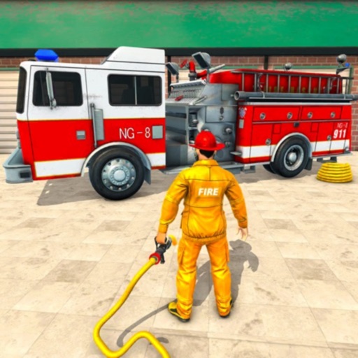 Fireman Rescue Fire Truck Game