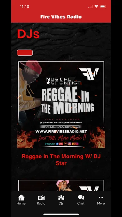 ภาพหน้าจอของ Fire Vibes Radio