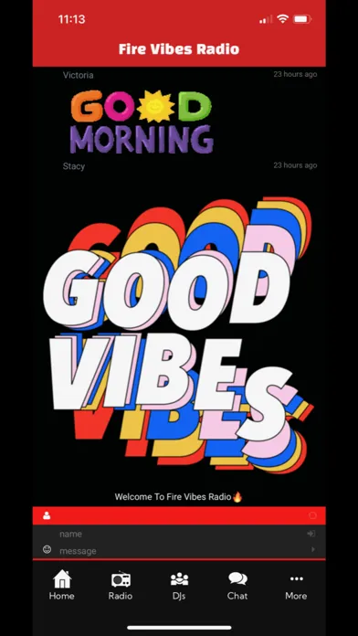 ภาพหน้าจอของ Fire Vibes Radio