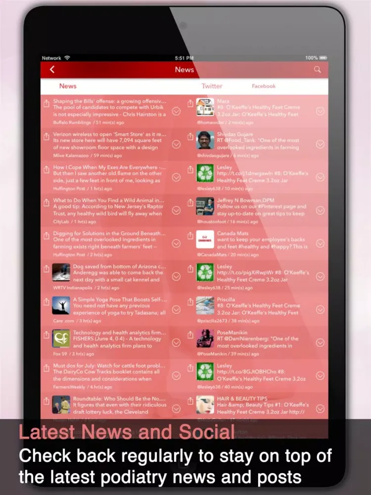Capturas de pantalla de Foot App iPad 