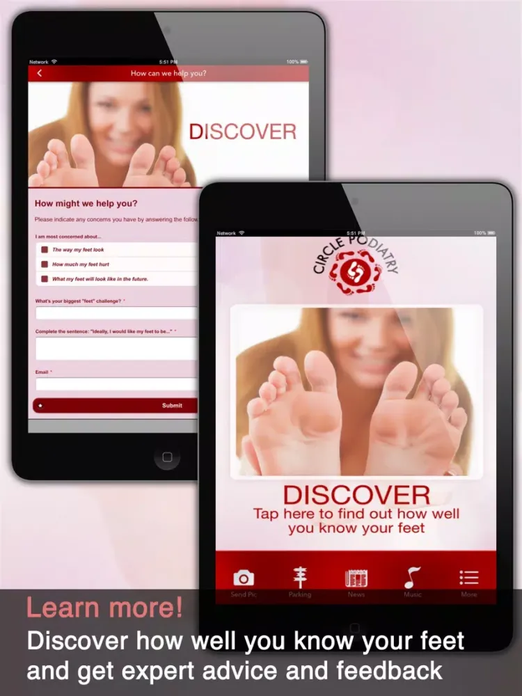 Capturas de pantalla de Foot App iPad 