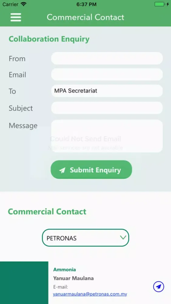 Tangkapan skrin MPA-App