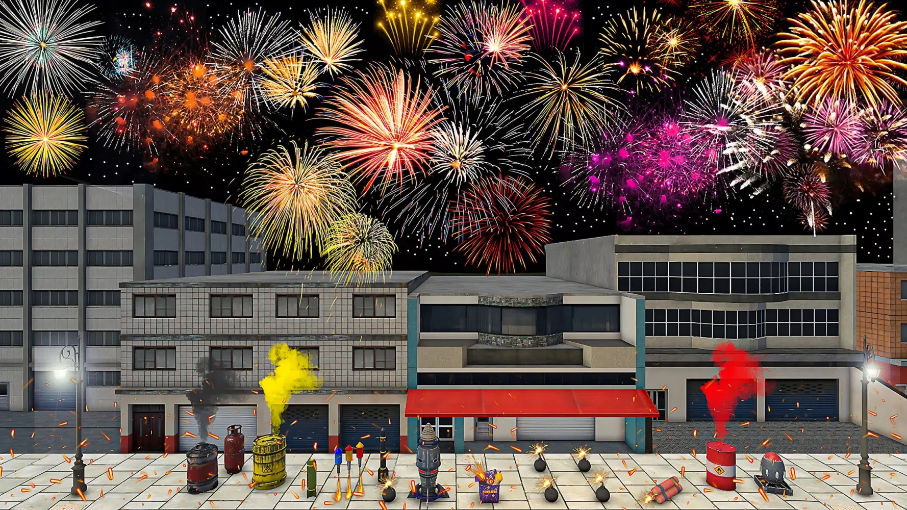 Fireworks Play: DIY Simulator سکرین شاٹس