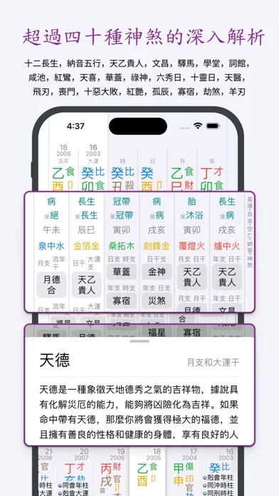 十三行八字 - 智能分析「刑沖會合」 স্ক্রিনশট