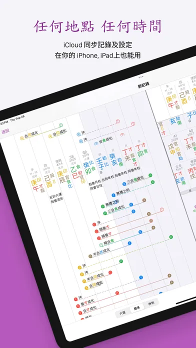 十三行八字 - 智能分析「刑沖會合」 স্ক্রিনশট
