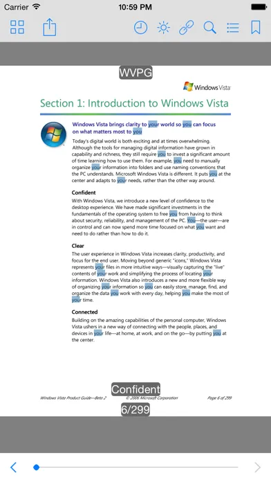 Capturas de pantalla de DjVu Reader Pro