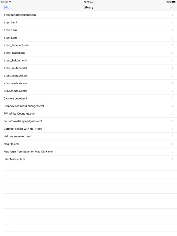 EML Viewer Pro iPad  スクリーンショット