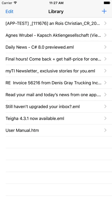 EML Viewer Pro スクリーンショット