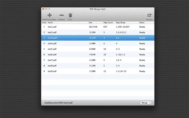 Capturas de pantalla de PDF Merge+Split