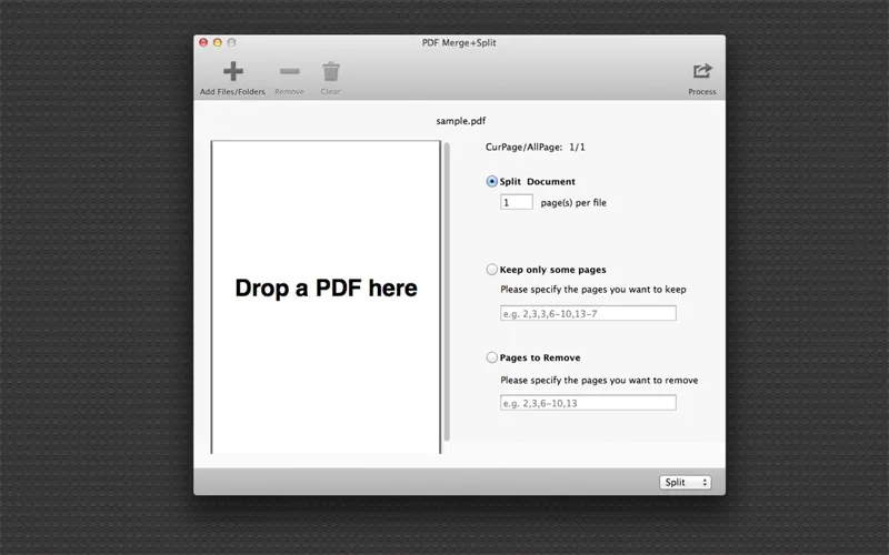 Capturas de pantalla de PDF Merge+Split