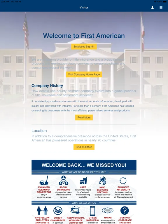تصاویر FirstAm Campus App iPad 