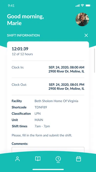 Captures d'écran de Nightingale Staffing Solution