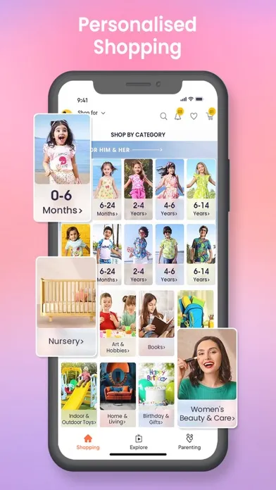 Capturas de pantalla de FirstCry India