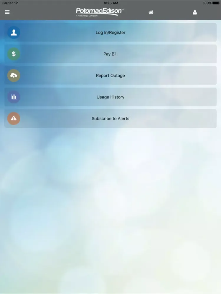 Zrzuty ekranu Potomac Edison iPad 