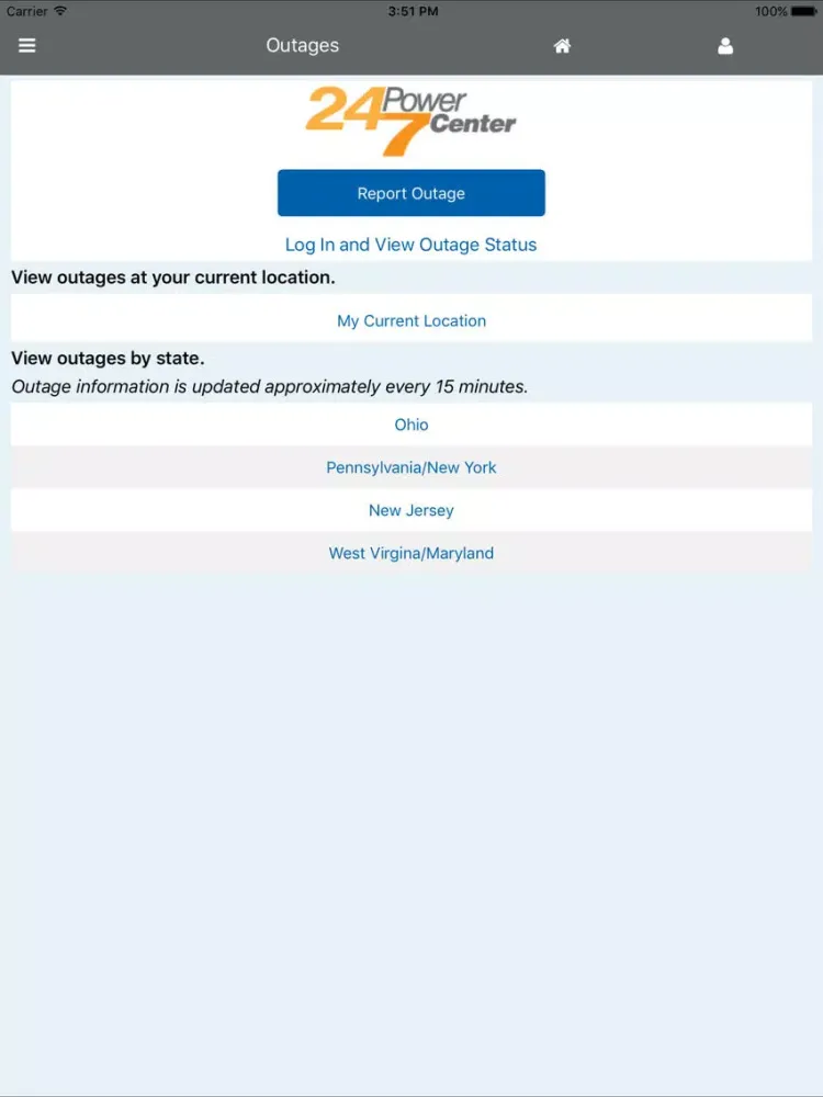 Zrzuty ekranu Potomac Edison iPad 