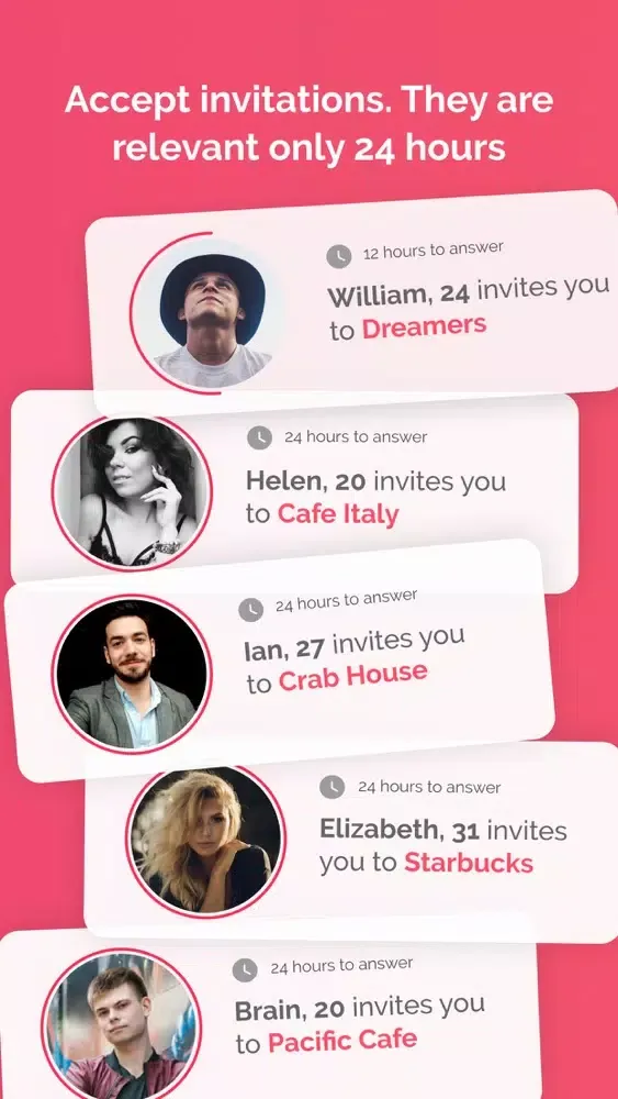 Ảnh chụp màn hình của Firstep: match, chats, drinks