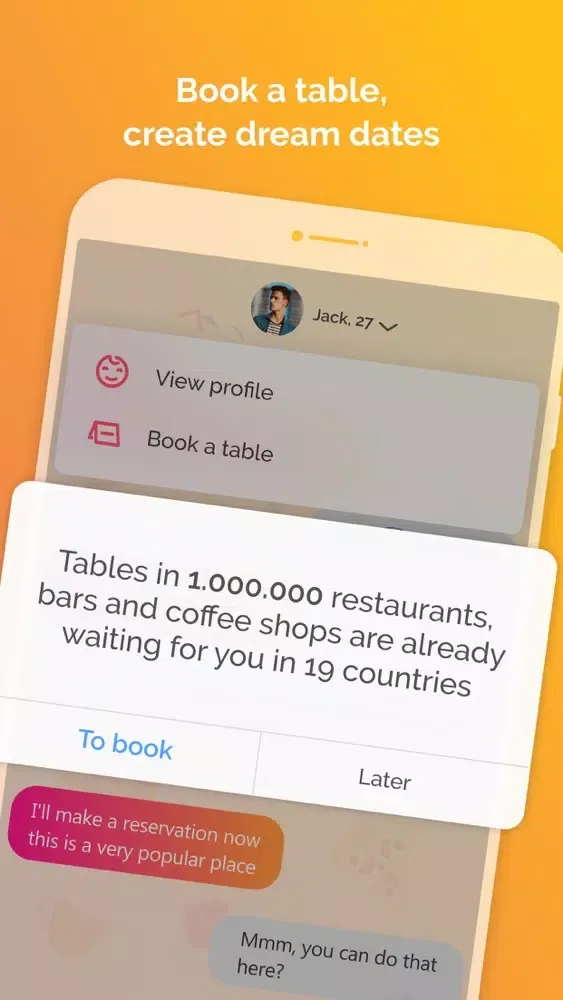 Ảnh chụp màn hình của Firstep: match, chats, drinks