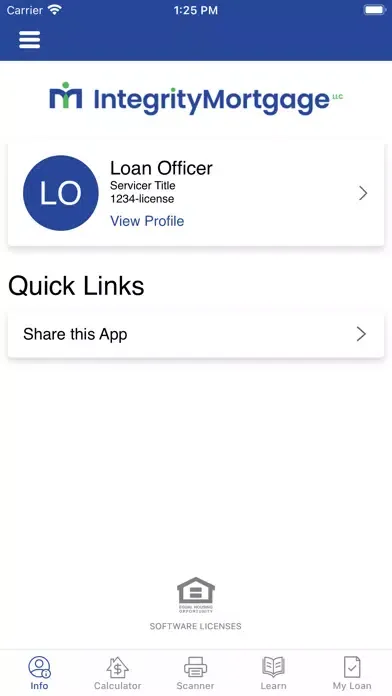 Zrzuty ekranu Integrity Mortgage LLC