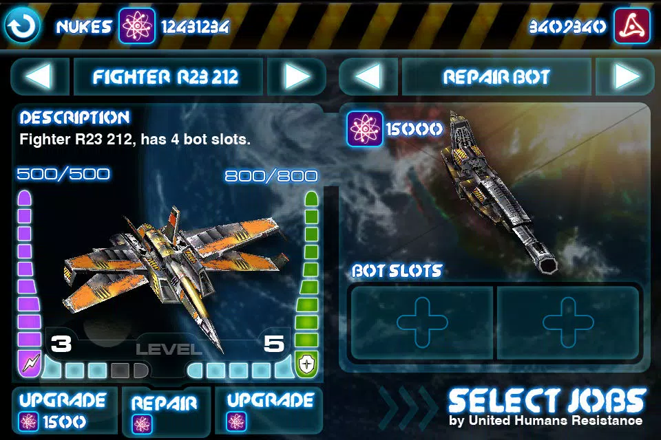 Tangkapan skrin MiniSpaceFighters