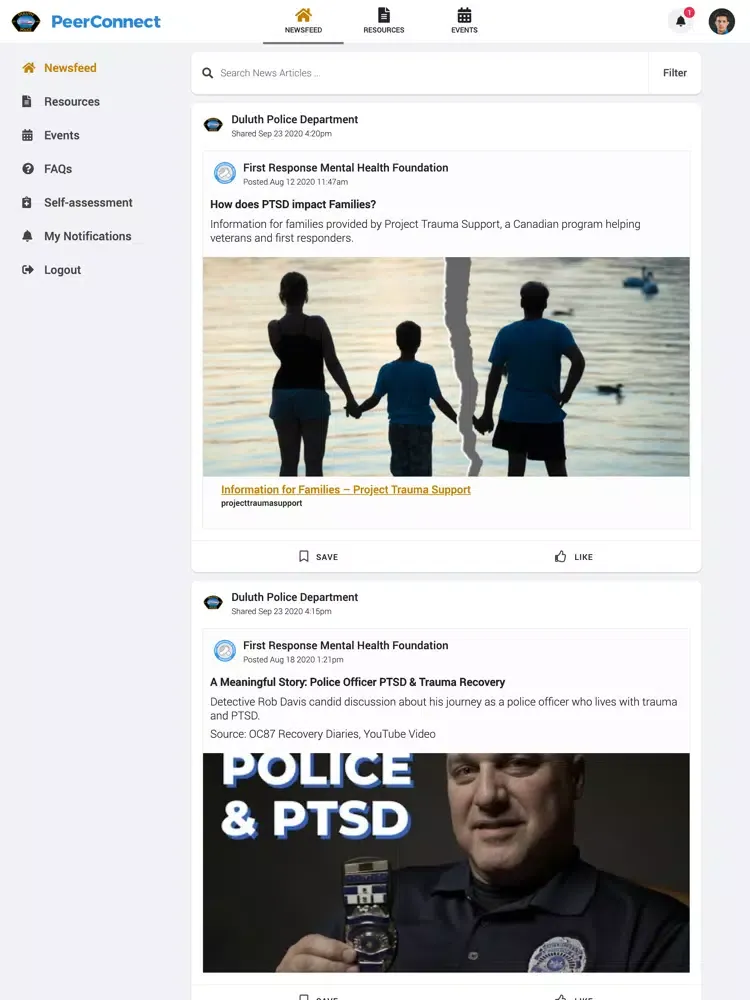 Duluth Police Dept PeerConnect iPad 应用截图