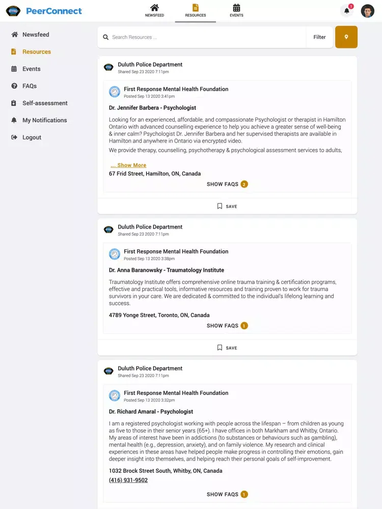 Duluth Police Dept PeerConnect iPad 应用截图