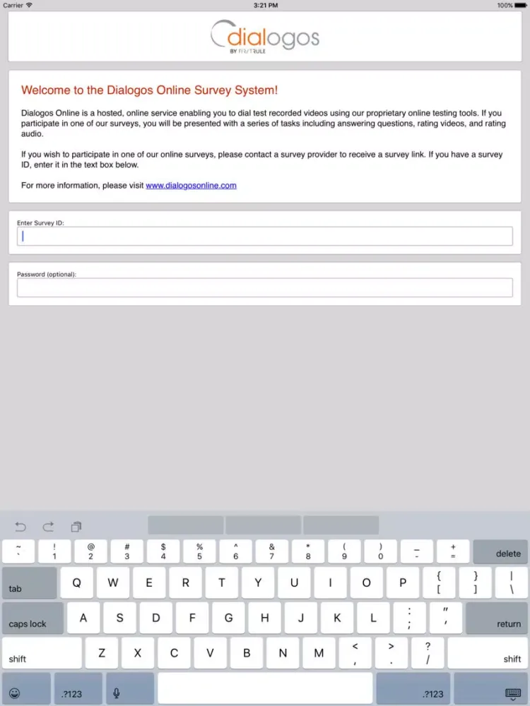 Dialogos Online iPad 应用截图