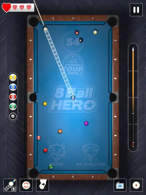 8 Ball Hero - Pool Puzzle Game iPad  سکرین شاٹس