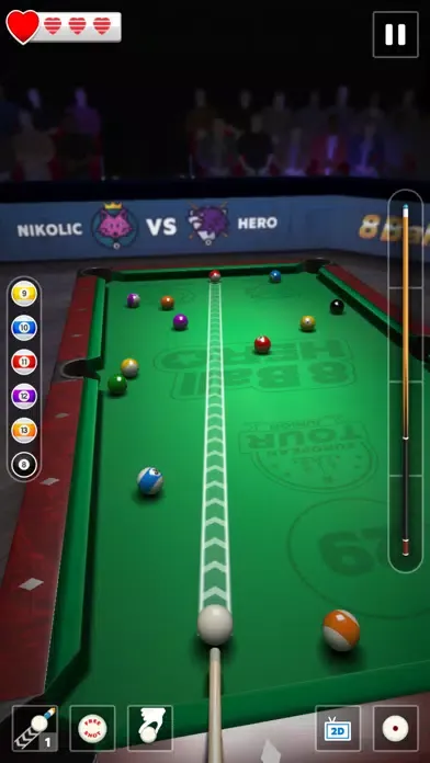 8 Ball Hero - Pool Puzzle Game سکرین شاٹس