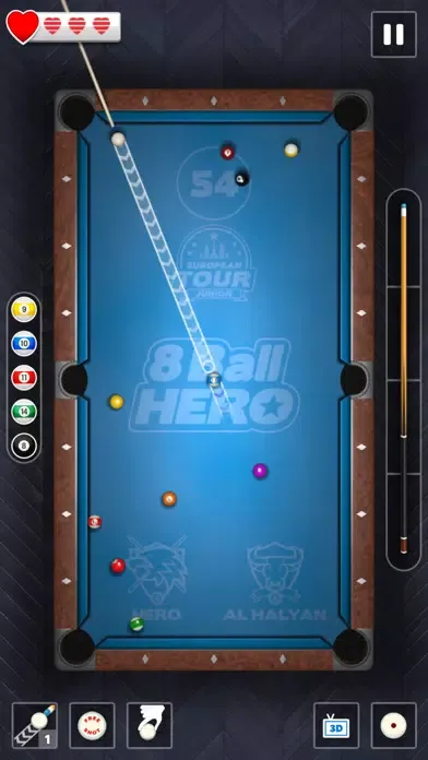 8 Ball Hero - Pool Puzzle Game سکرین شاٹس