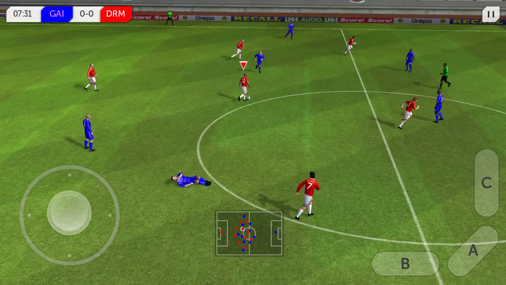 Tangkapan layar Dream League Soccer