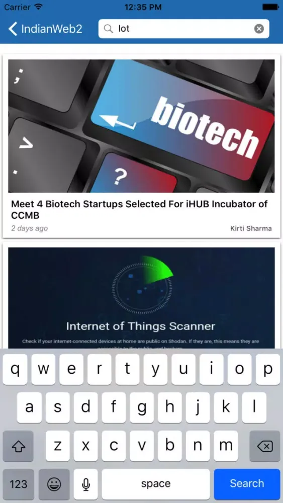 Tangkapan skrin IndianWeb2