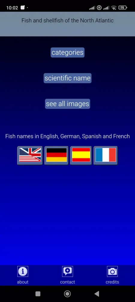 Sea fish of the North Atlantic スクリーンショット