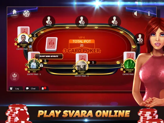 Svara - 3 Card Poker Online iPad 應用截圖