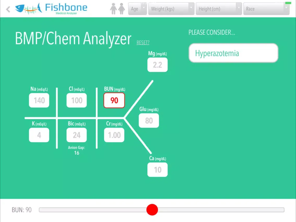 Fishbone Lab Analyzer iPad  Screenshots