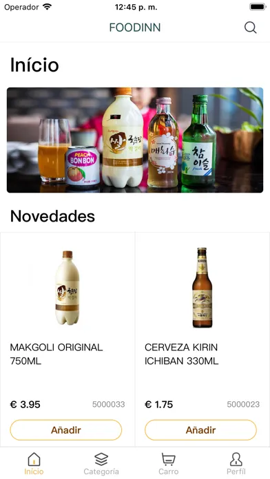 Captures d'écran de FOODINN
