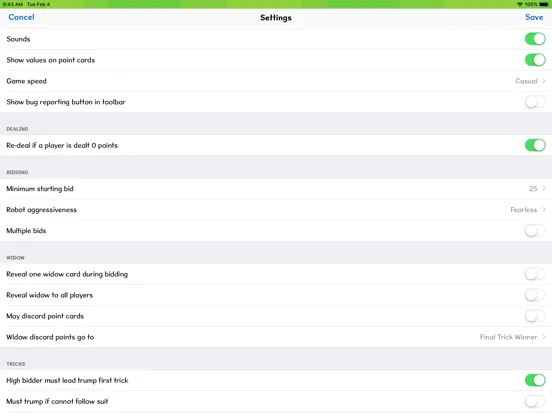 Ảnh chụp màn hình của Barouche+ iPad 
