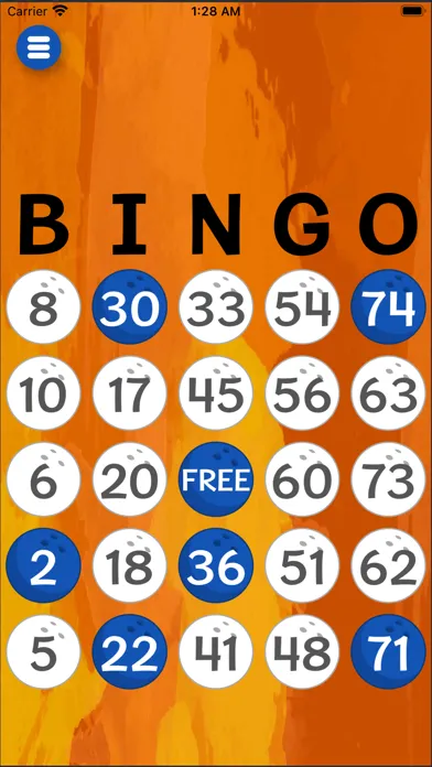 Zrzuty ekranu Bingo Card