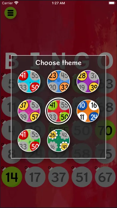 Zrzuty ekranu Bingo Card