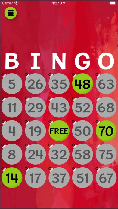 Zrzuty ekranu Bingo Card