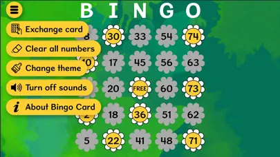 Zrzuty ekranu Bingo Card