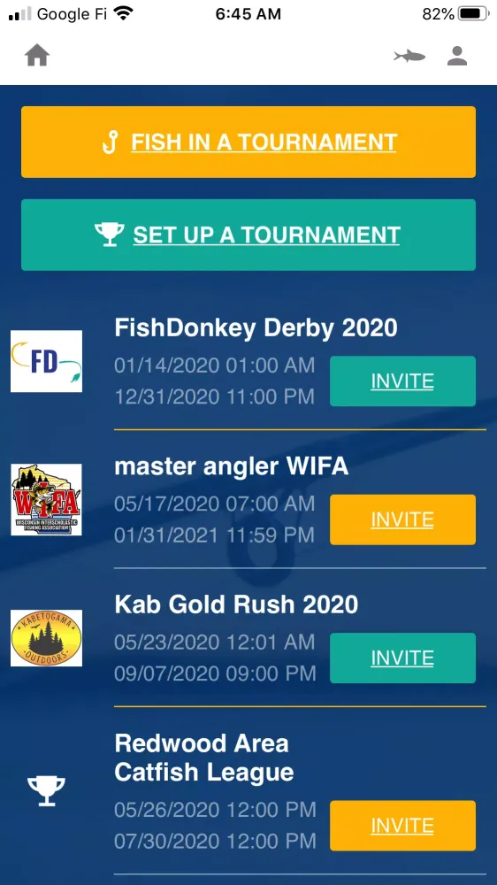 Tangkapan skrin FishDonkey