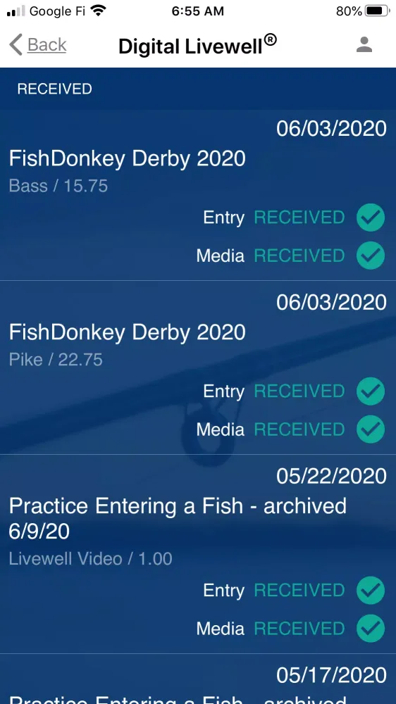 Tangkapan skrin FishDonkey