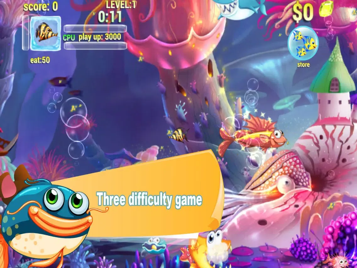 Screenshot di Hungry Fish Eat HD iPad 